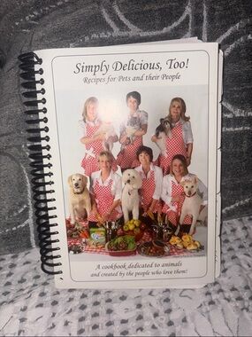 Simply Delicious, Too! Pet and Owner Cookbook - White & Red Cover